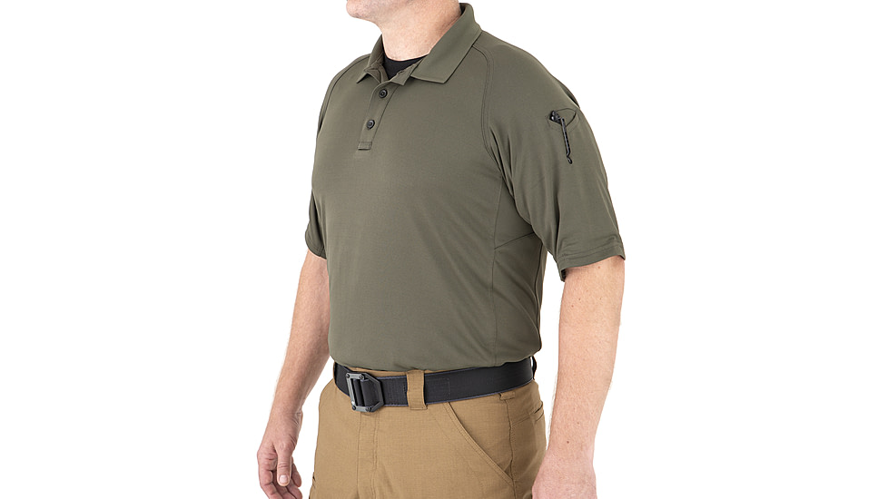 First Tactical Performance Short Sleeve Polo - Mens, OD Green, Medium, 112509-830-M