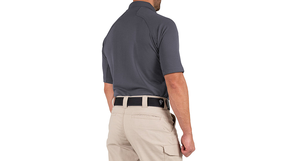 First Tactical Performance Short Sleeve Polo - Mens, Regular, Asphalt, 5XL, 112509-015-5XL-R