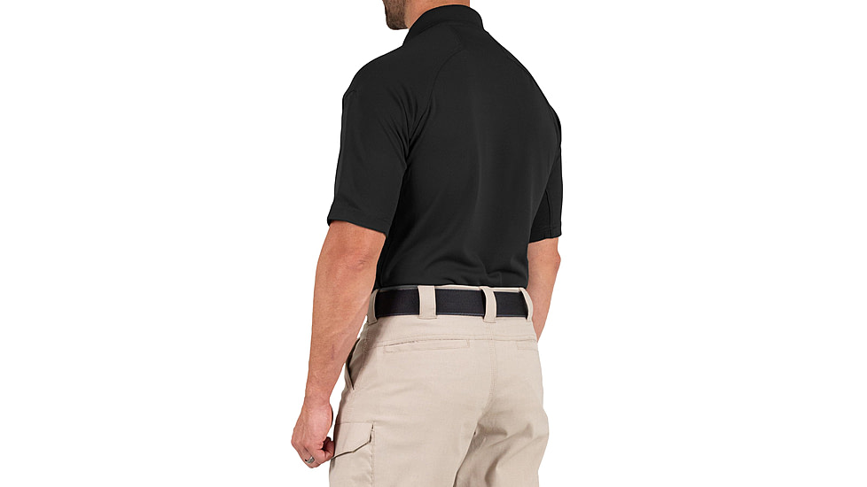 First Tactical Performance Short Sleeve Polo - Mens, Regular, Black, 5XL, 112509-019-5XL-R