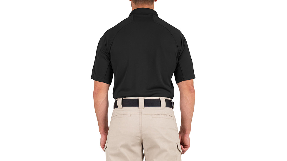 First Tactical Performance Short Sleeve Polo - Mens, Regular, Black, 5XL, 112509-019-5XL-R