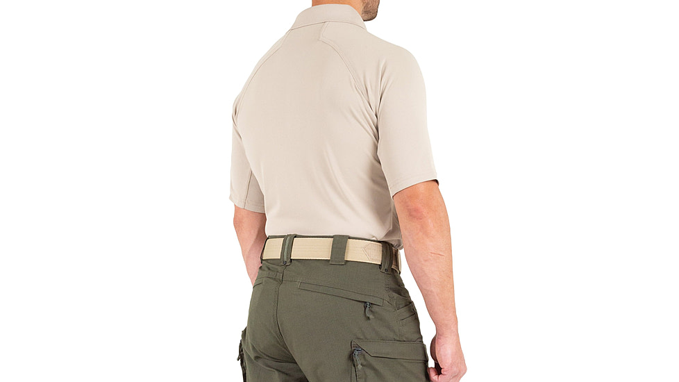 First Tactical Performance Short Sleeve Polo - Mens, Regular, Khaki, 6XL, 112509-055-6XL-R