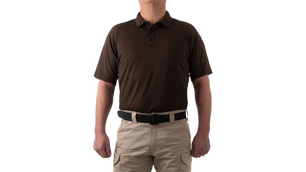 First Tactical Performance Short Sleeve Polo - Mens, Regular, Kodiak Brown, 6XL, 112509-182-6XL-R