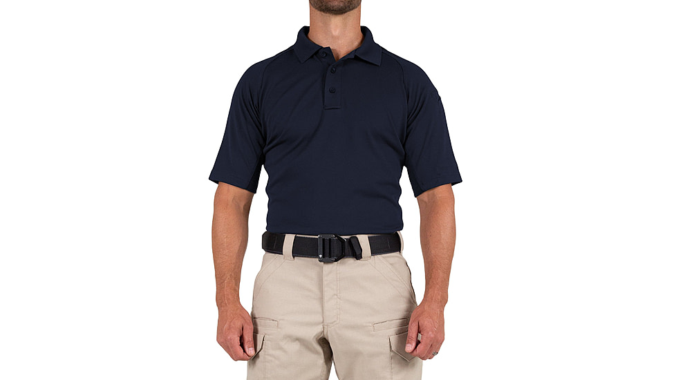 First Tactical Performance Short Sleeve Polo - Mens, Regular, Midnight Navy, 6XL, 112509-729-6XL-R