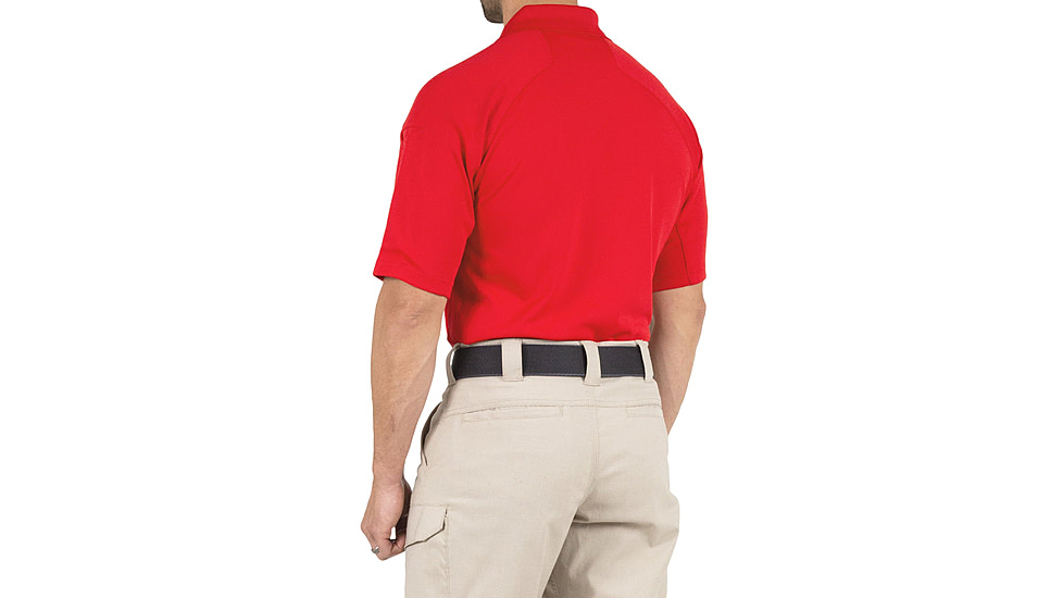 First Tactical Performance Short Sleeve Polo - Mens, Regular, Red, 5XL, 112509-400-5XL-R