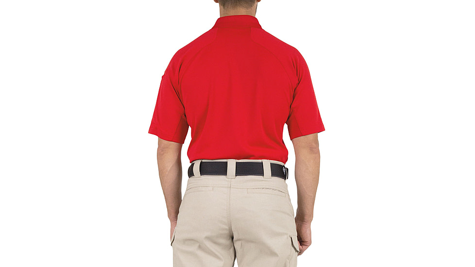 First Tactical Performance Short Sleeve Polo - Mens, Regular, Red, 5XL, 112509-400-5XL-R