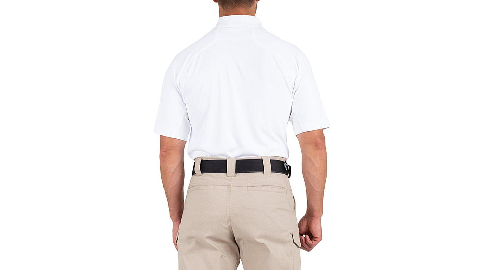 First Tactical Performance Short Sleeve Polo - Mens, Regular, White, 5XL, 112509-010-5XL-R