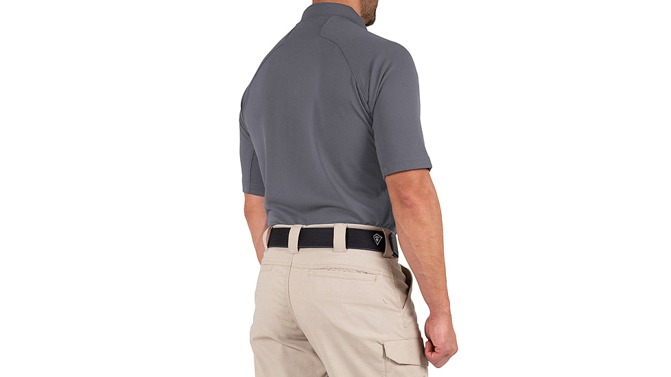 First Tactical Performance Short Sleeve Polo - Mens, Regular, Wolf Grey, 6XL, 112509-036-6XL-R