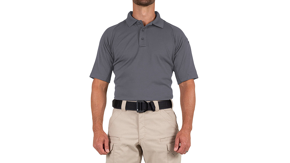 First Tactical Performance Short Sleeve Polo - Mens, Regular, Wolf Grey, 6XL, 112509-036-6XL-R