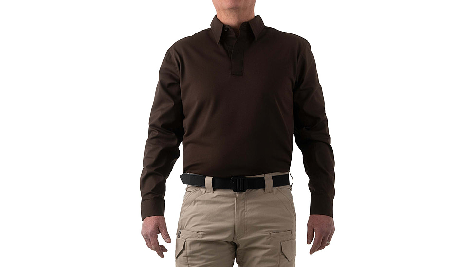 First Tactical V2 PRO Performance Shirt, Tall - Mens, Kodiak Brown, Extra Large, 111015-182-XL-T