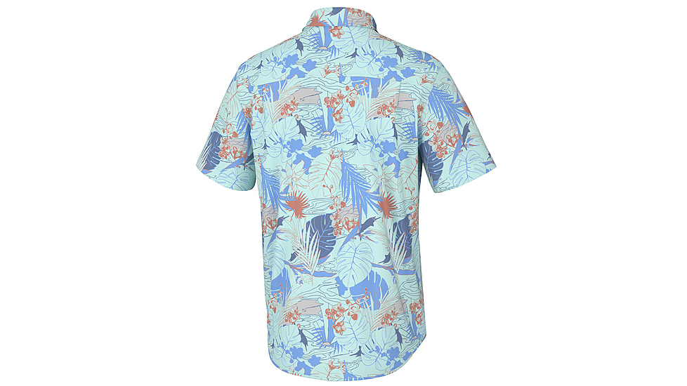 HUK Performance Fishing Radical Botanical Kona - Mens, Eggsheel Blue, 3XL, H1500195-494-XXXL