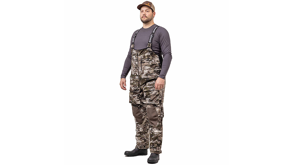 Huntworth Mid Weight Windproof Soft Shell Bib Overalls - Mens, Tarnen, Large, E-9610-TRN-L