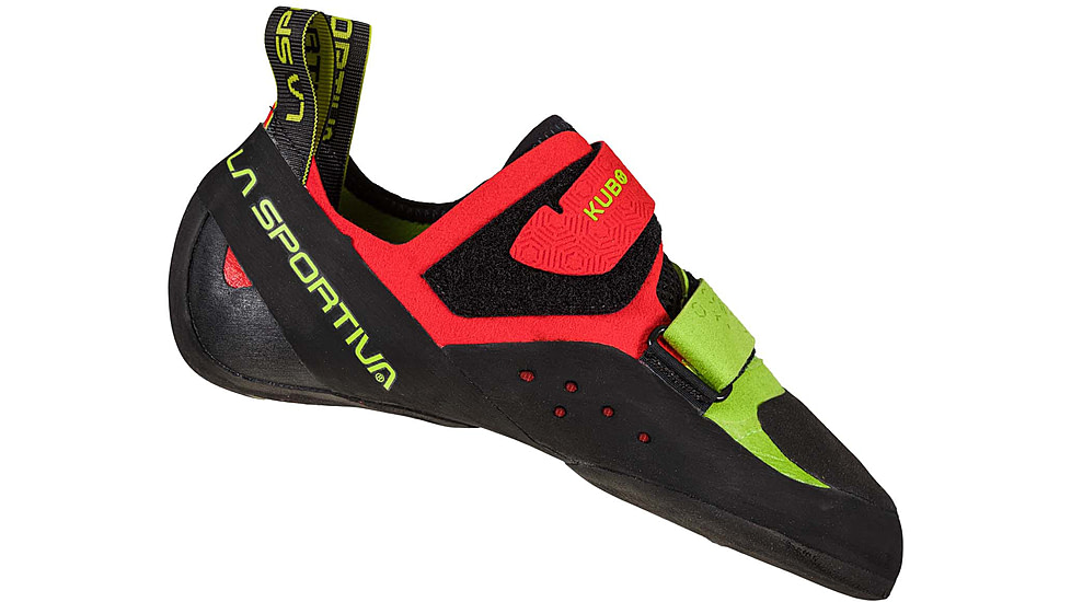 La Sportiva Kubo Climbing Shoes - Men's, Goji/Neon, 45, Medium, 30H-314720-45