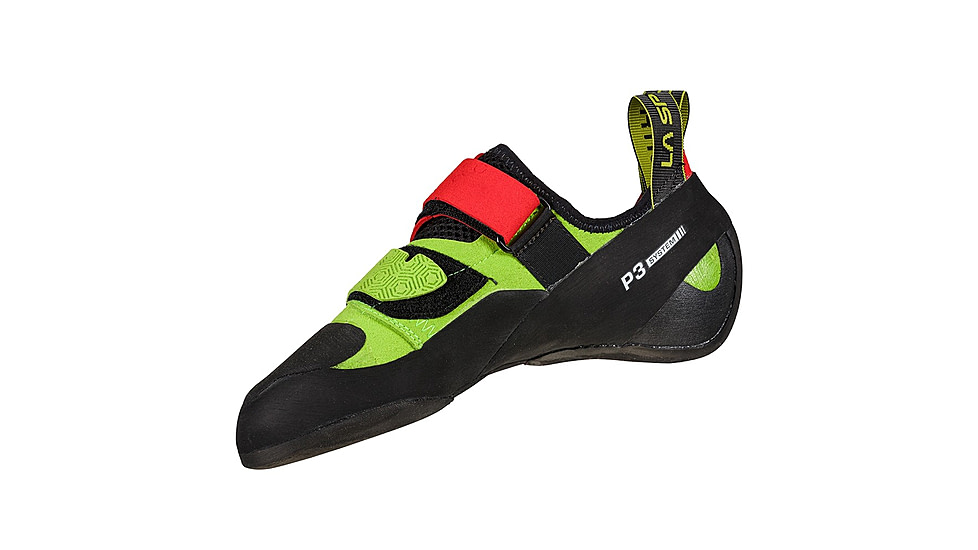 La Sportiva Kubo Climbing Shoes - Mens, Goji/Neon, 36.5, ZFCS024-R14E20-36.5