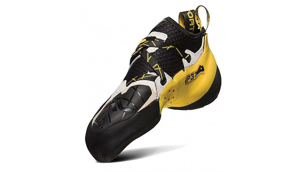 La Sportiva Solution Climbing Shoes - Mens, White/Yellow, 45 EU, 20G-000100-45