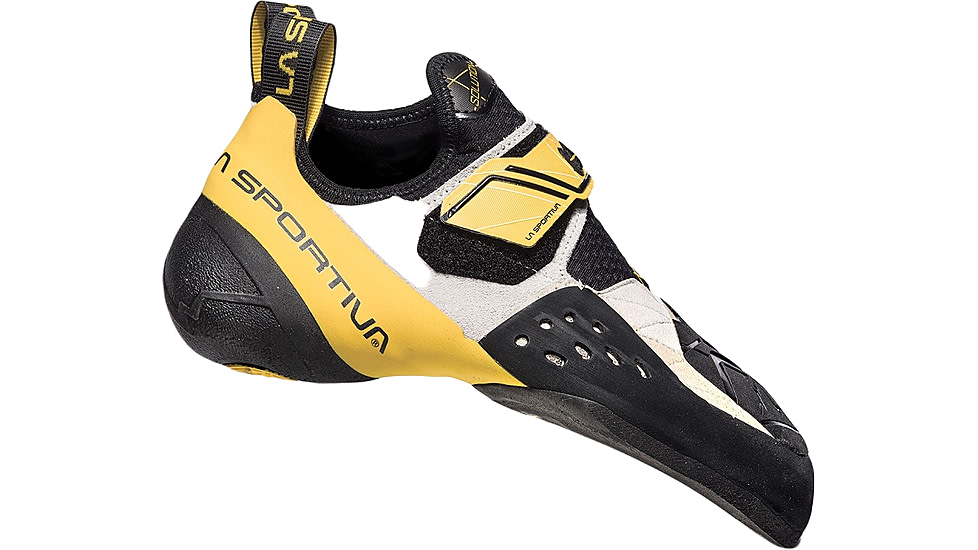 La Sportiva Solution Climbing Shoes - Mens, White/Yellow, 37, ZFCS013-W00Y00-37