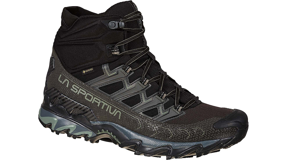 La Sportiva Ultra Raptor II Mid GTX Shoes - Mens, Black/Clay, 46, 34B-999909-46