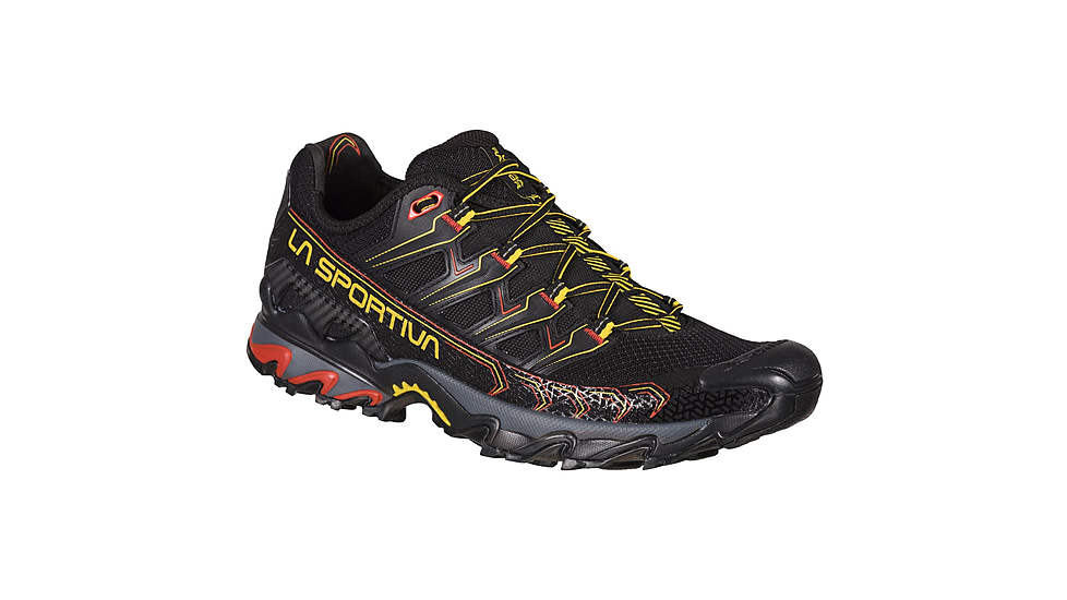 La Sportiva Ultra Raptor II Running Shoes - Mens, Black/Yellow, 46, 46M-999100-46