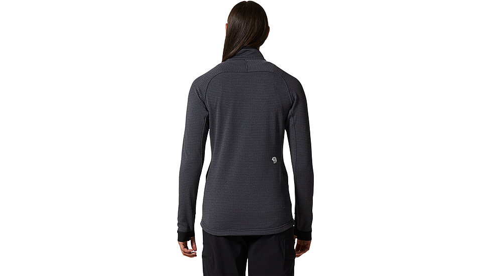 Mountain Hardwear Polartec Power Grid Half Zip Jacket - Womens, Blue Slate Heat, Small, 1985341450-S