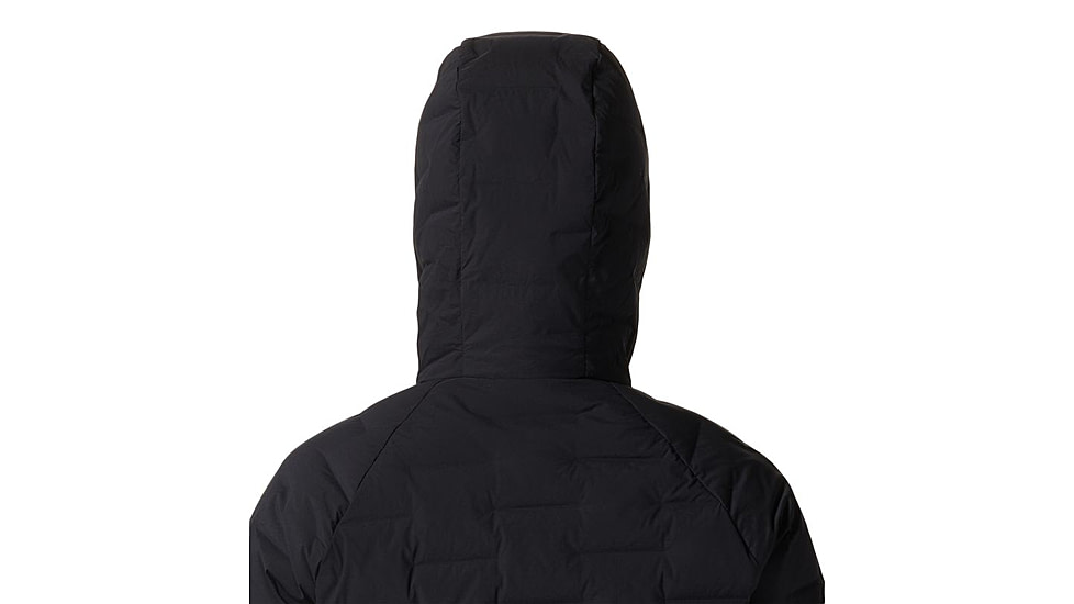 Mountain Hardwear StretchDown Hooded Jacket - Womens, Black, Extra Large, 1943271010-XL