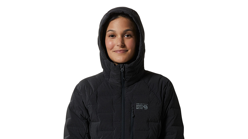 Mountain Hardwear Stretchdown Hoody - Womens, Dark Storm Heat, Large, 1943271004-D-L