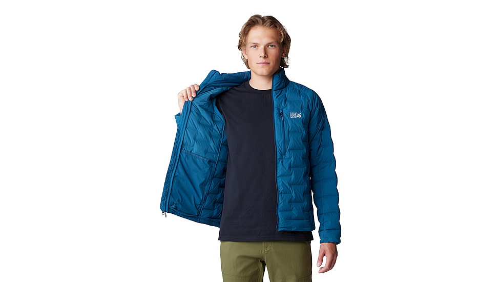 Mountain Hardwear StretchDown Jacket - Mens, Dark Caspian, Large, 2104501418-L