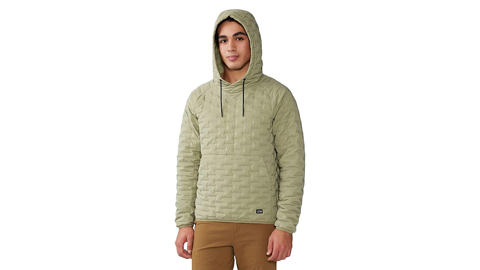 Mountain Hardwear Stretchdown Light Pullover Hoody - Mens, Mantis Green, Large, 2057331361-L