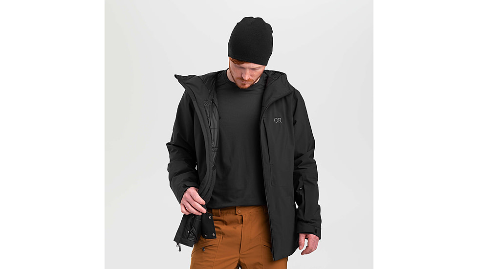 Outdoor Research Snowcrew Jacket - Mens, Black, Small, 2831900001006