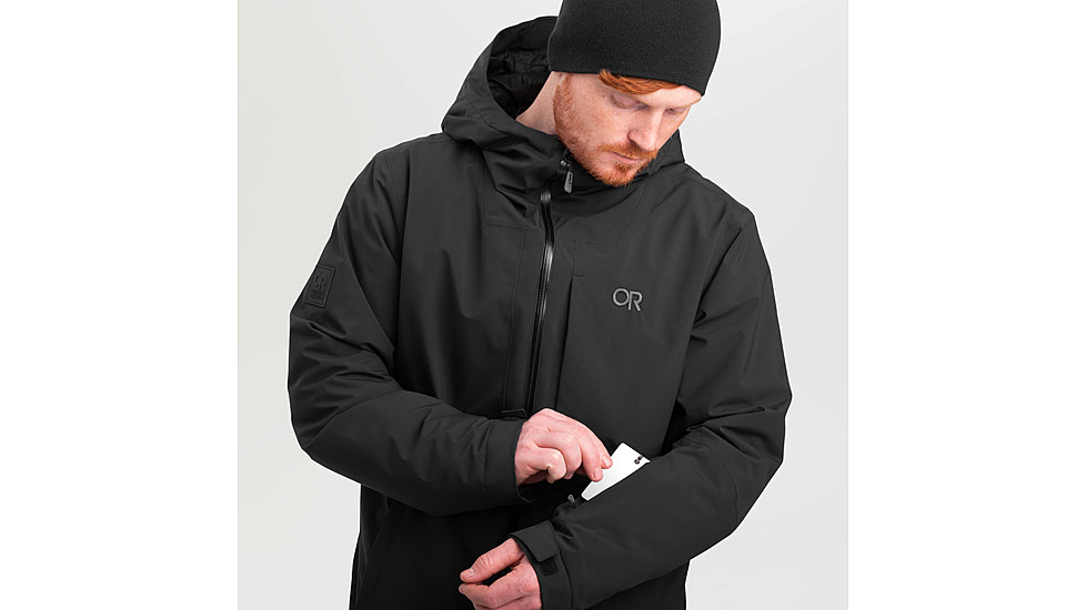 Outdoor Research Snowcrew Jacket - Mens, Black, Small, 2831900001006