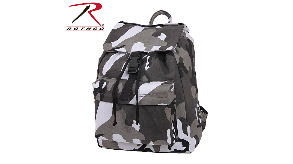 Rothco Canvas Daypack, City Camo, 2380-CityCamo