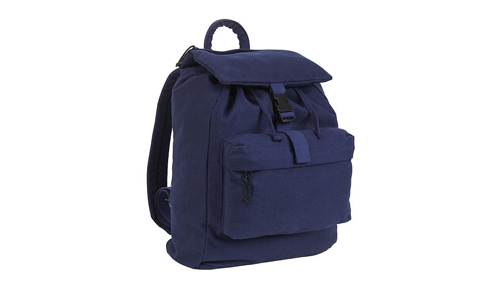 Rothco Canvas Daypack, Navy Blue, 2675-NavyBlue