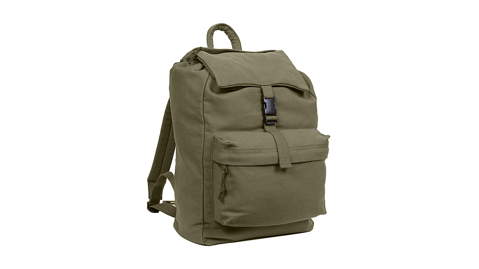 Rothco Canvas Daypack, Olive Drab, 2169-OliveDrab