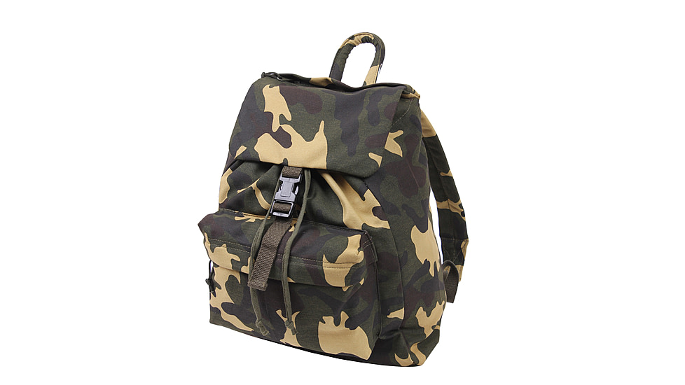 Rothco Canvas Daypack, Woodland Camo, 2370-WoodlandCamo