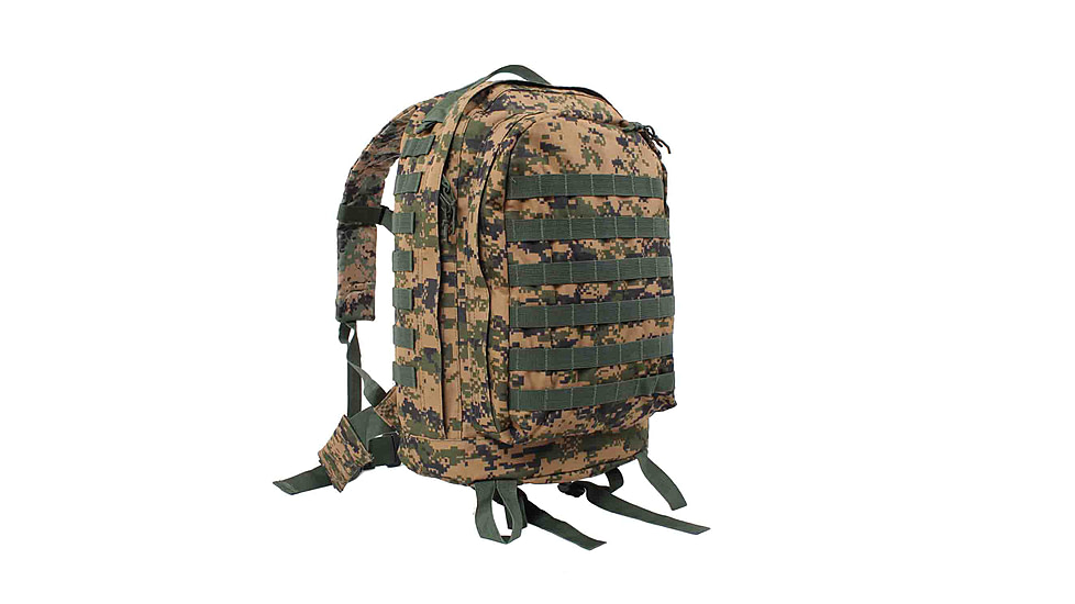 Rothco MOLLE II 3-Day Assault Pack, Woodland Digital Camo, 41129-WoodlandDigitalCamo