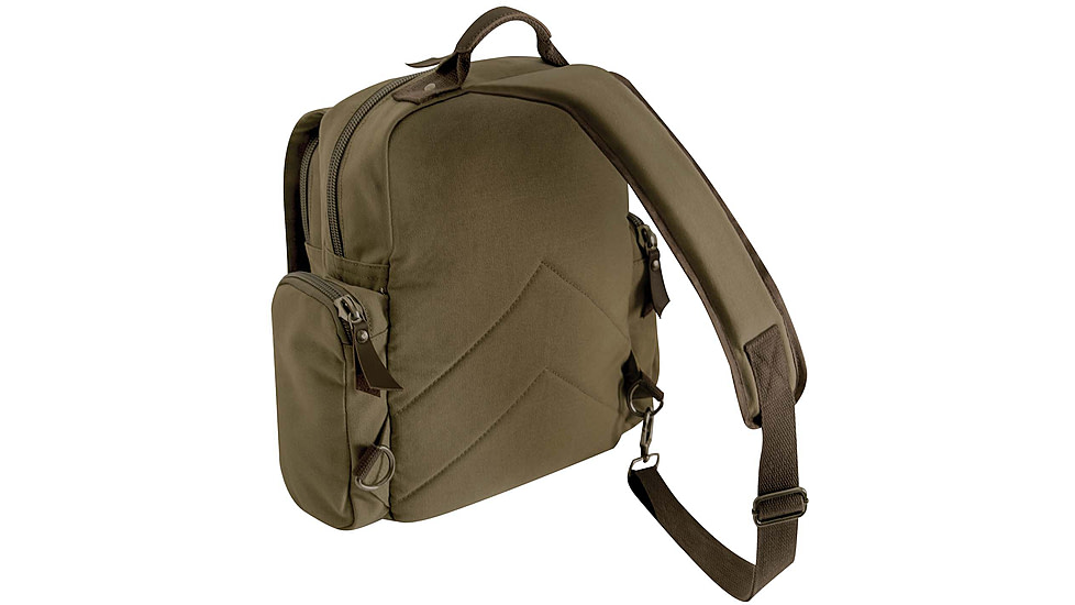 Rothco Vintage Canvas Sling Backpack, Vintage Olive Drab, 5968-VintageOliveDrab