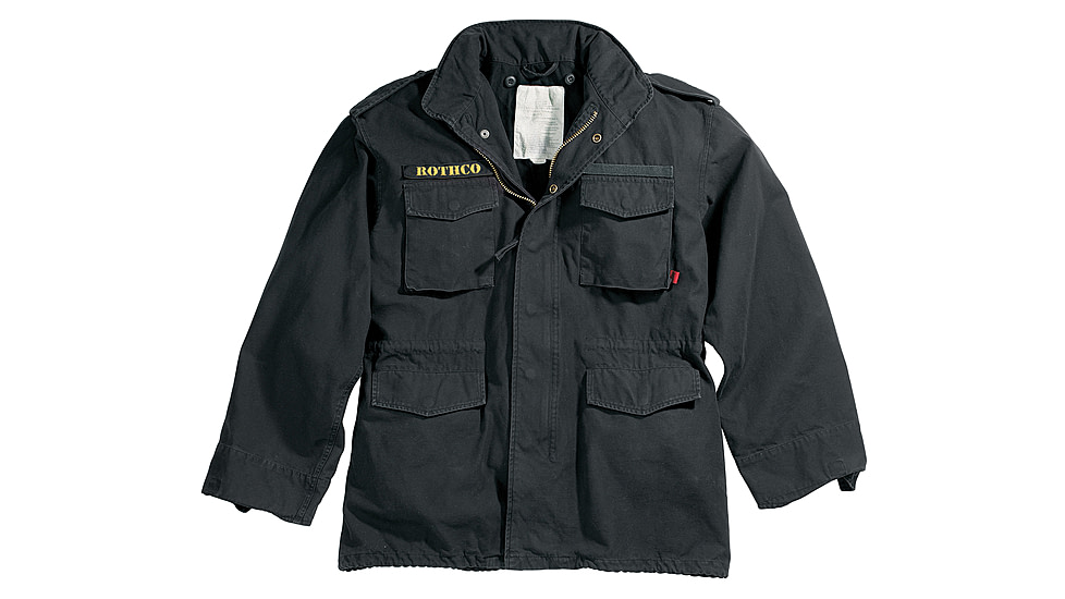 Rothco Vintage M-65 Field Jackets, Black, M, 8608-Black-M