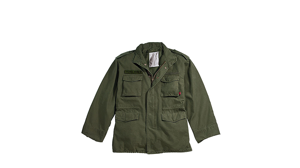 Rothco Vintage M-65 Field Jackets, Olive Drab, Extra Small, 8603-OliveDrab-XS