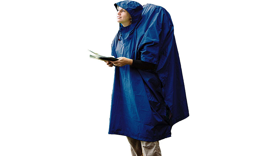 Sea to Summit Nylon Tarp-Poncho, Blue, 188-36