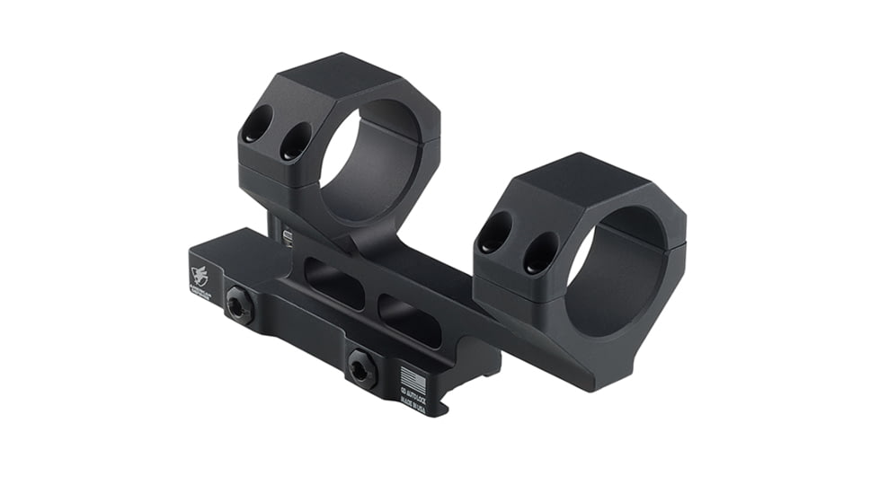 American Defense Manufacturing AD-DELTA-C-H Scope Mount, 1.93in NV Height, Titanium Lever, 30mm Ring Size, Black, AD-DELTA-C-H-30-TL