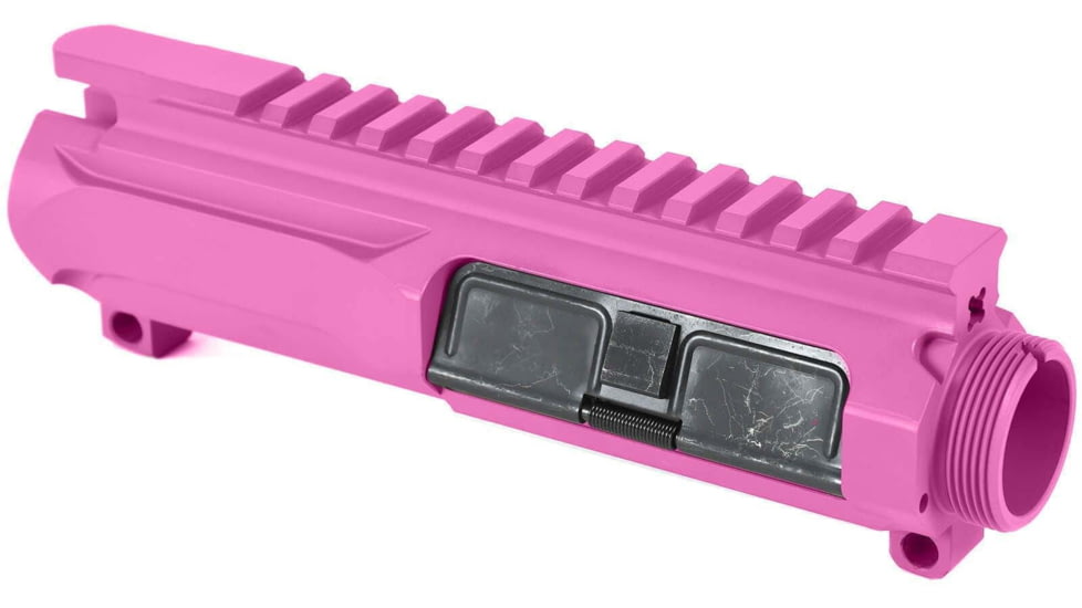 AT3 Tactical Tactical AR-15 Slick Side Billet Upper Receiver, Pink, AT3-UPPER-PNK