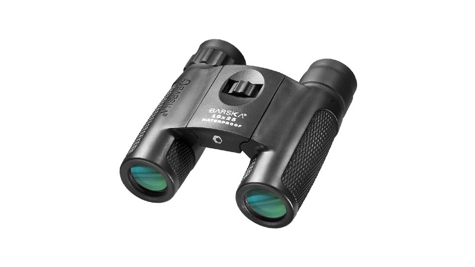 Barska 10x25 WP Blackhawk  Compact, Bak-4, Green Lens, Black AB11844