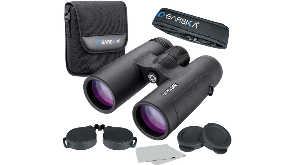 Barska 10x42mm WP Level ED Binoculars, Black, AB12992