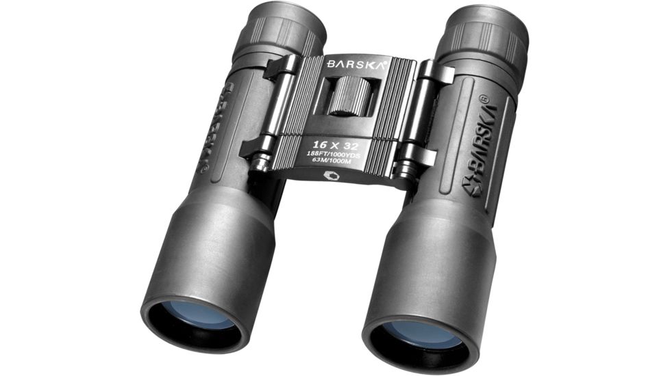 Barska 16x32 Lucid View Compact Roof Prism Binoculars, Black, Box Pack - AB10114