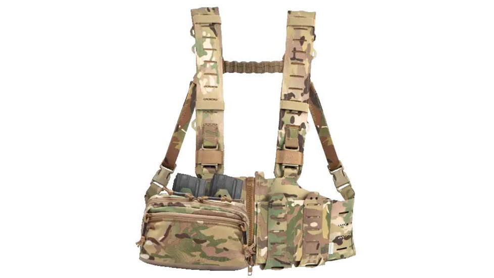 Blue Force Gear RACKminus SAV-2 Chest Rig, Ten-Speed SR25 Mag Pockets, Multicam, MM-TSP-CHESTRIG-SR25-01-MC