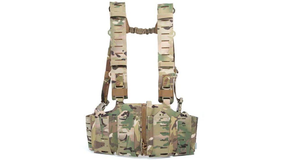 Blue Force Gear RACKminus SAV-2 Chest Rig, Ten-Speed SR25 Mag Pockets, Multicam, MM-TSP-CHESTRIG-SR25-01-MC