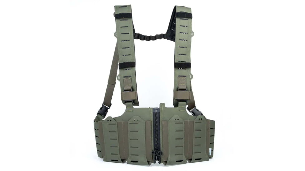 Blue Force Gear RACKminus SAV-2 Chest Rig, Ten-Speed SR25 Mag Pockets, Ranger Green, MM-TSP-CHESTRIG-SR25-01-RG