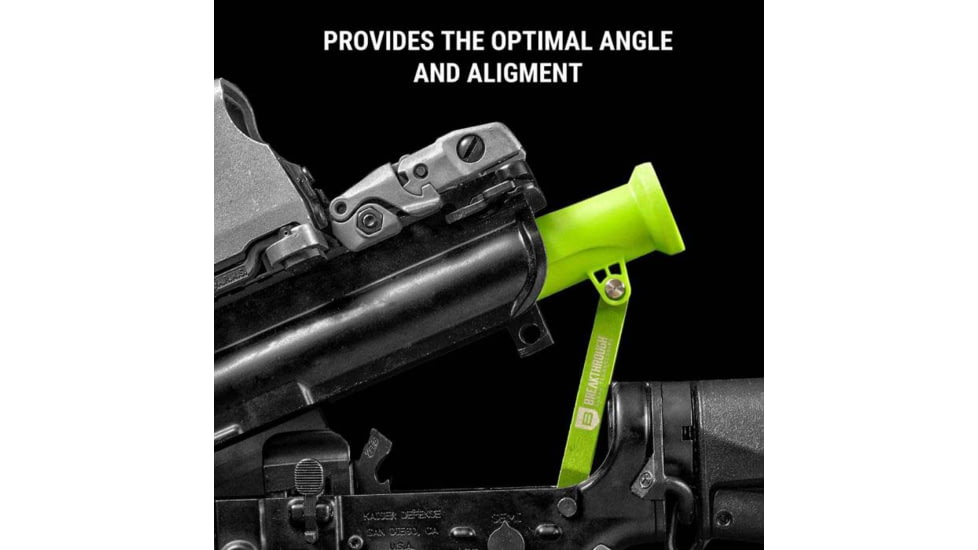 Breakthrough Clean Technologies AR15 Bore Guide w/ Pivot lock, Green, AR15, BT-AR15BG