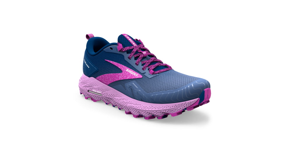 Brooks Cascadia 17 Running Shoes - Womens, Navy/Purple/Violet, 7.5 Narrow, 1203921B449.075