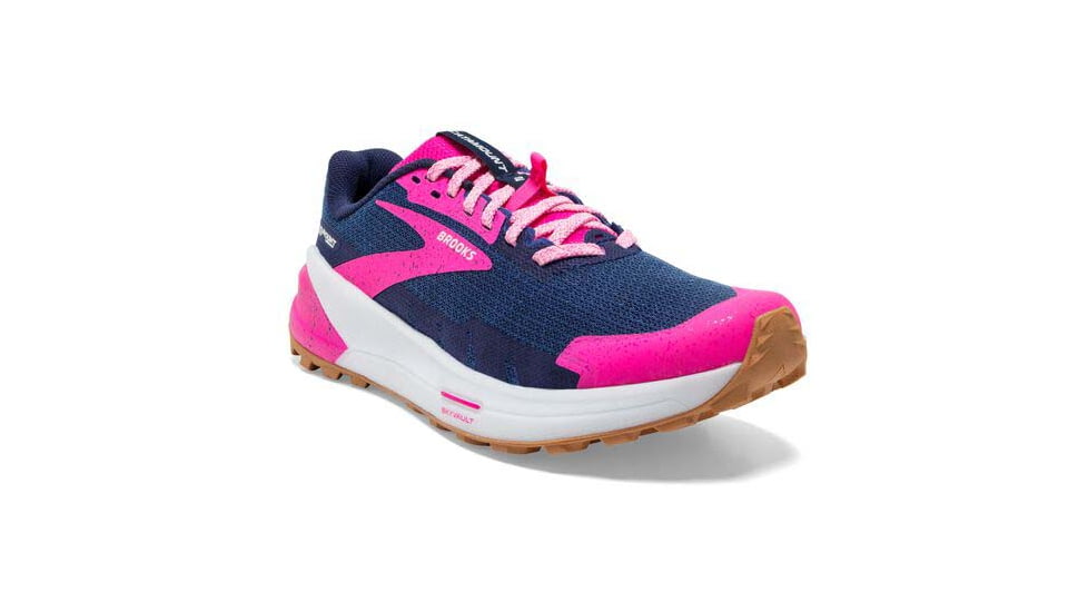 Brooks Catamount 2 Running Shoes - Womens, Medium, Peacoat/Pink/Biscuit, 6.5, 1203881B425.065