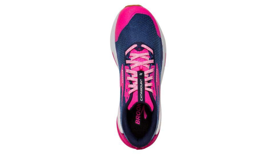 Brooks Catamount 2 Running Shoes - Womens, Medium, Peacoat/Pink/Biscuit, 6.5, 1203881B425.065