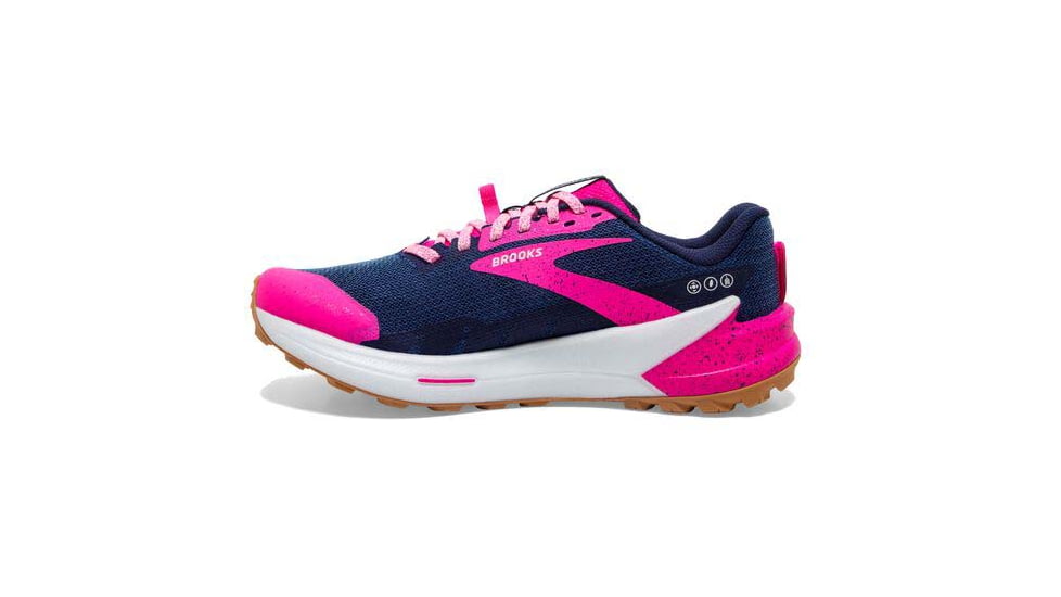 Brooks Catamount 2 Running Shoes - Womens, Medium, Peacoat/Pink/Biscuit, 6.5, 1203881B425.065